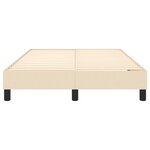 vidaXL Cadre de lit Crème 120 x 200 cm Tissu