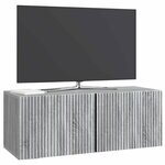 vidaXL Meuble TV mural Sonoma gris 78 5 x 31 x 30 cm Bois d'ingénierie