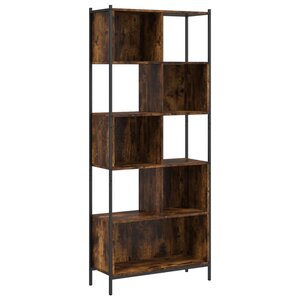 vidaXL Bibliothèque chêne fumé 72x28x172 cm bois d'ingénierie