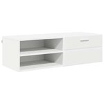 vidaXL Cabinet en Bois Blanc 100 5 x 39 x 30 cm Bois d'ingénierie