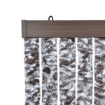 vidaXL Moustiquaire Marron et beige 90 x 220 cm Chenille