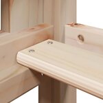 vidaXL Lit superposé avec échelle et toit sans matelas 90x190 cm