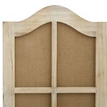 vidaXL Cloison de séparation 6 panneaux Marron 214x165 cm Tissu