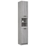 vidaXL Armoire de bain Sonoma gris 32x34x188 5 cm Bois d'ingénierie