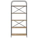 vidaXL Étagère chêne artisanal 80 x 30 x 183 cm Bois d'ingénierie