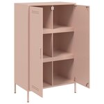 vidaXL Buffet haut rose 68x39x113 cm acier