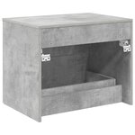 vidaXL Meuble de Salle de Bain Suspendu Gris béton 62 5 x 44 5 x 50 cm