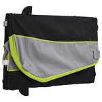 vidaXL Remorque de vélo noir et vert 30 kg fer