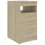 vidaXL Bureau Chêne sonoma 140x50x76 cm Bois d’ingénierie