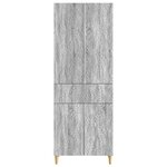 vidaXL Ensemble de Meubles 2 Pièces Sonoma gris Bois d'ingénierie