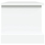 vidaXL Boîte de rangement blanc 50x30x28 cm bois d'ingénierie