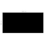 vidaXL Couverture de piscine Noir 400 x 200 cm PE