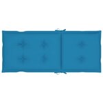vidaXL Chaises inclinables de jardin avec coussins 8 Pièces Teck solide