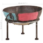 vidaXL Foyer rustique coloré Ø 40 cm Fer