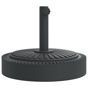 vidaXL Base de parasol pour mâts Ø38 / 48 mm 25 kg rond