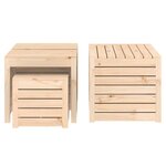 vidaXL Ensemble de boîtes de jardin 4 Pièces bois de pin massif