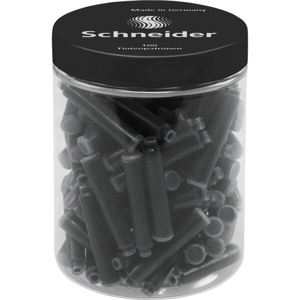 Cartouche d'encre Noir Pot 100 x 6 SCHNEIDER