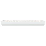 vidaXL Cadre de lit blanc 90x200 cm bois d'ingénierie
