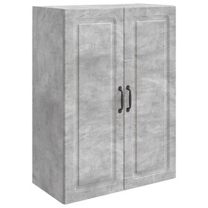 vidaXL Armoire Murale Gris béton 66 x 34 5 x 90 cm Bois d'ingénierie