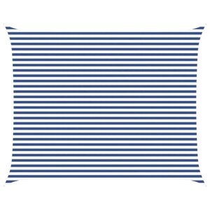vidaXL Voile d'ombre Bleu et Blanc 4 x 5 m 100   polyester Oxford