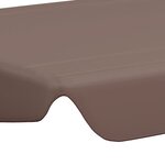 vidaXL Toit de rechange de balançoire marron 150/130x105/70 cm