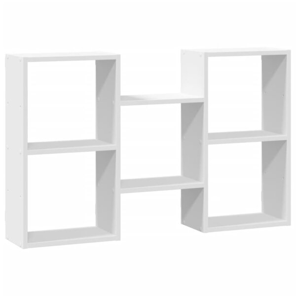 vidaXL Étagère murale blanc 96x18x60 cm bois d'ingénierie
