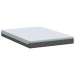 vidaXL Matelas Blanc  Gris 140 x 200 cm Mousse