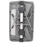 vidaXL Lit pour bébé avec matelas Gris clair Tissu de lin