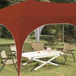 vidaXL Tente de fête pop-up 575 x 288 x 245 cm Terre cuite