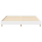 vidaXL Cadre de lit sans matelas blanc 160x200 cm bois d'ingénierie