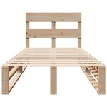 vidaXL Cadre de lit sans matelas 100x200 cm bois massif de pin