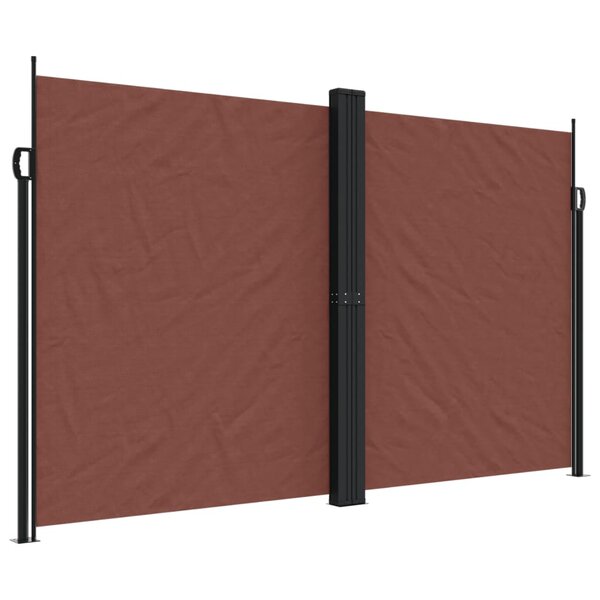 vidaXL Auvent latéral rétractable marron 200x1000 cm
