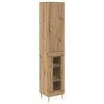 vidaXL Haut Armoire 2 Pièces Chêne artisanal Bois d'ingénierie