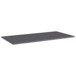 vidaXL Panneaux bibliothèque 8 Pièces Gris brillant 80x30x1 5cm Aggloméré