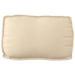 vidaXL Coussin pour dossier de palette Beige 70 x 40 x 12 cm