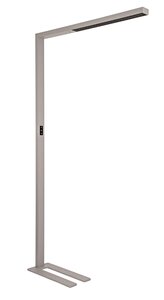 Lampadaire LED MAULsirius col. vario capteur, réglable, pied argenté MAUL