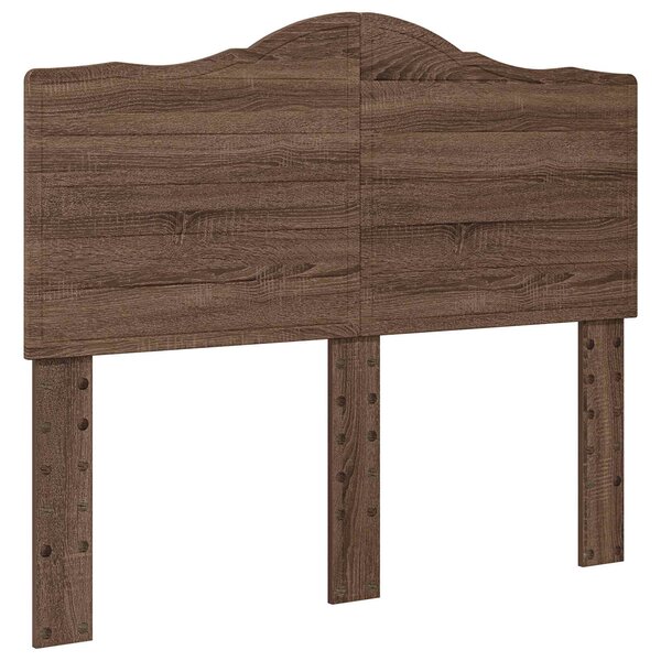 vidaXL Tête de lit Chêne brun 135 cm Bois d'ingénierie