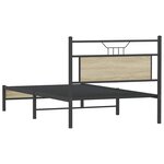vidaXL Cadre de lit sans matelas chêne sonoma 100x200 cm