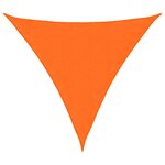 vidaXL Voile de parasol tissu oxford triangulaire 5x5x5 m orange