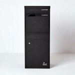 Boîte à colis Large Noir 2 portes Acier galvanisé SMART PARCEL BOX®