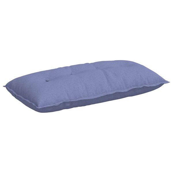 vidaXL Coussin de Dos Bleu denim 100 x 19 x 50 cm tissu