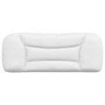 vidaXL Coussin de tête de lit Hvar blanc 100 cm similicuir