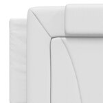 vidaXL Cadre de lit Viana sans matelas blanc 160x200 cm similicuir