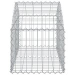 vidaXL Panier de gabions arqué 100x50x40/60 cm Fer galvanisé