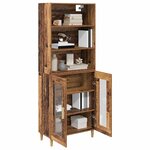 vidaXL Haut Armoire Bois Ancien 69 5 x 32 5 x 180 cm Bois d'ingénierie