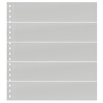 Feuilles de classement Omnia Lindner à 5 bandes pour timbres-poste. Fond - Blanc