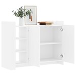 vidaXL Buffet blanc 100x35x75 cm bois d'ingénierie
