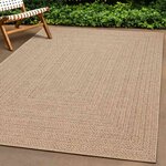 vidaXL Tapis ZIZUR beige 240x240 cm aspect de jute intérieur extérieur