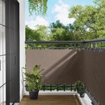 vidaXL Écran de balcon Taupe 100 x 300 cm Tissu Oxford