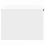 vidaXL Meuble TV mural Montage mural Blanc brillant 78 5 x 41 x 30 cm